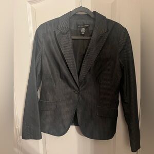 New York & Company Charcoal Pinstripe Blazer